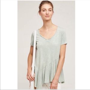 Anthropologie Eri + Ali blue top